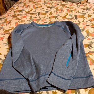 Champion women’s Blue Crewneck Sweat shirt with Accent Stitching